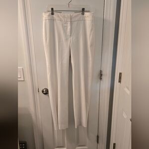 White House Black Market Winter White Women's Pants, Size 12 (1105)